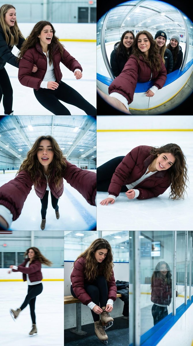 Ice Rink Candid Collage