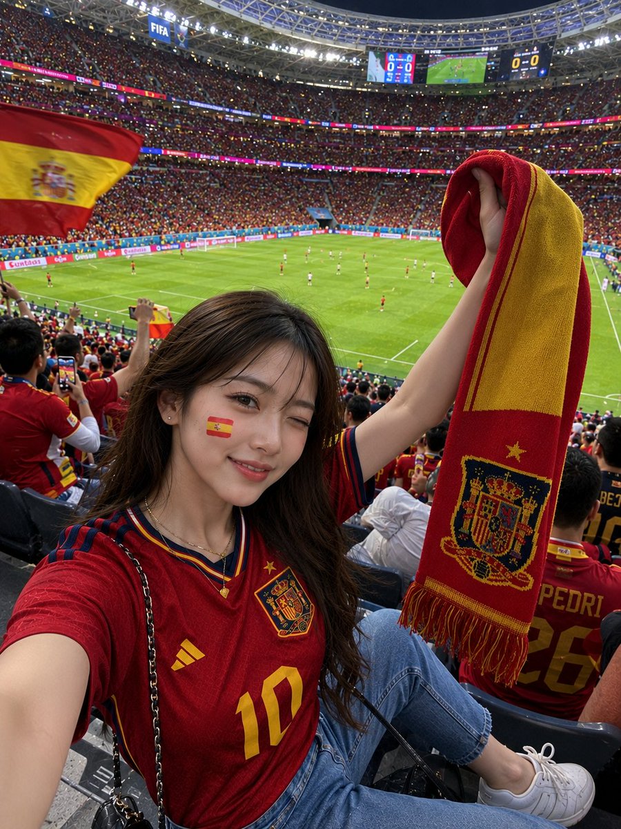 Spain Fan Selfie: World Cup Moment