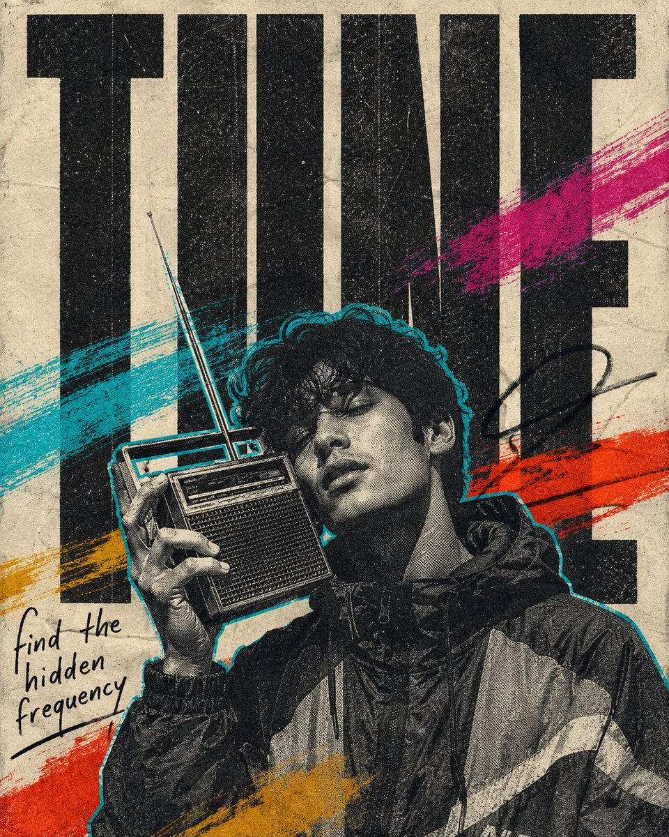 Gritty Vintage Music Poster: TUNE