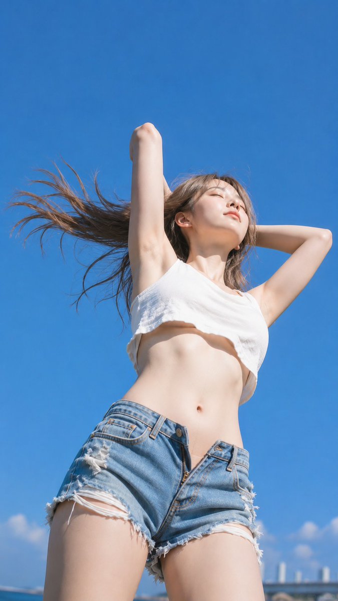 空へほどける髪