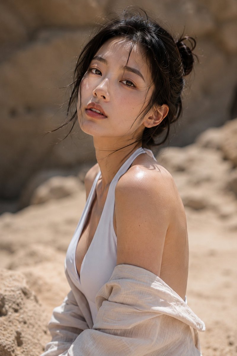 Desert Swimsuit Portrait