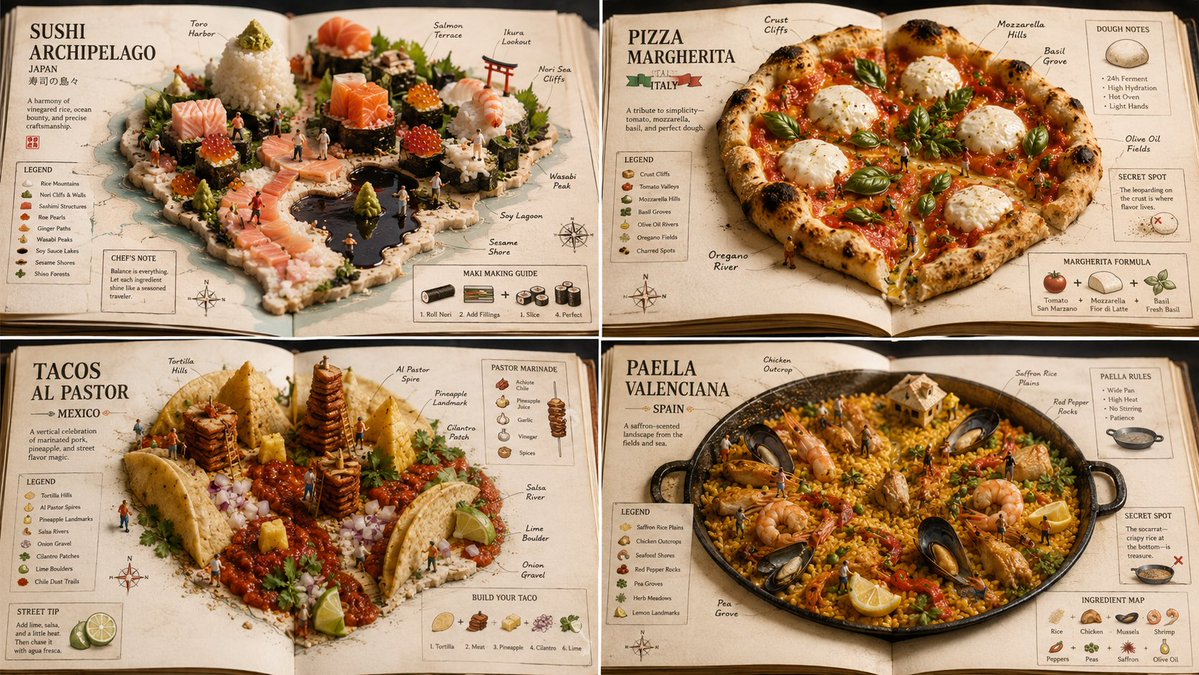 Food Atlas: Edible Miniature World