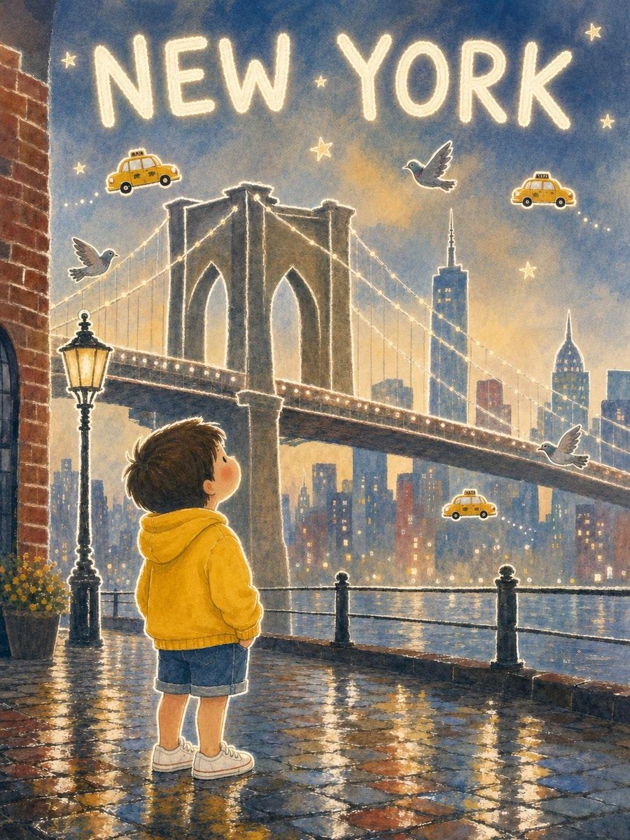 New York Children's Style Poster