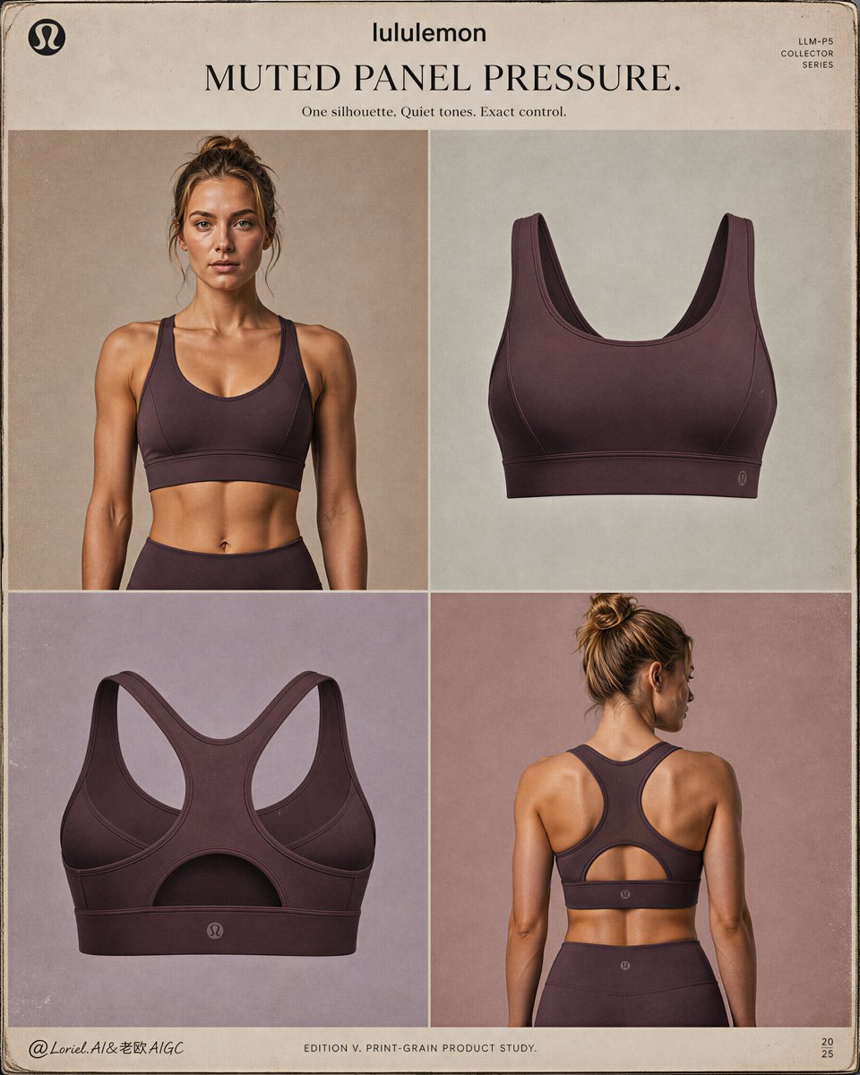 Lululemon Sports Bra Campaign: Muted Panel Pressure Edition
