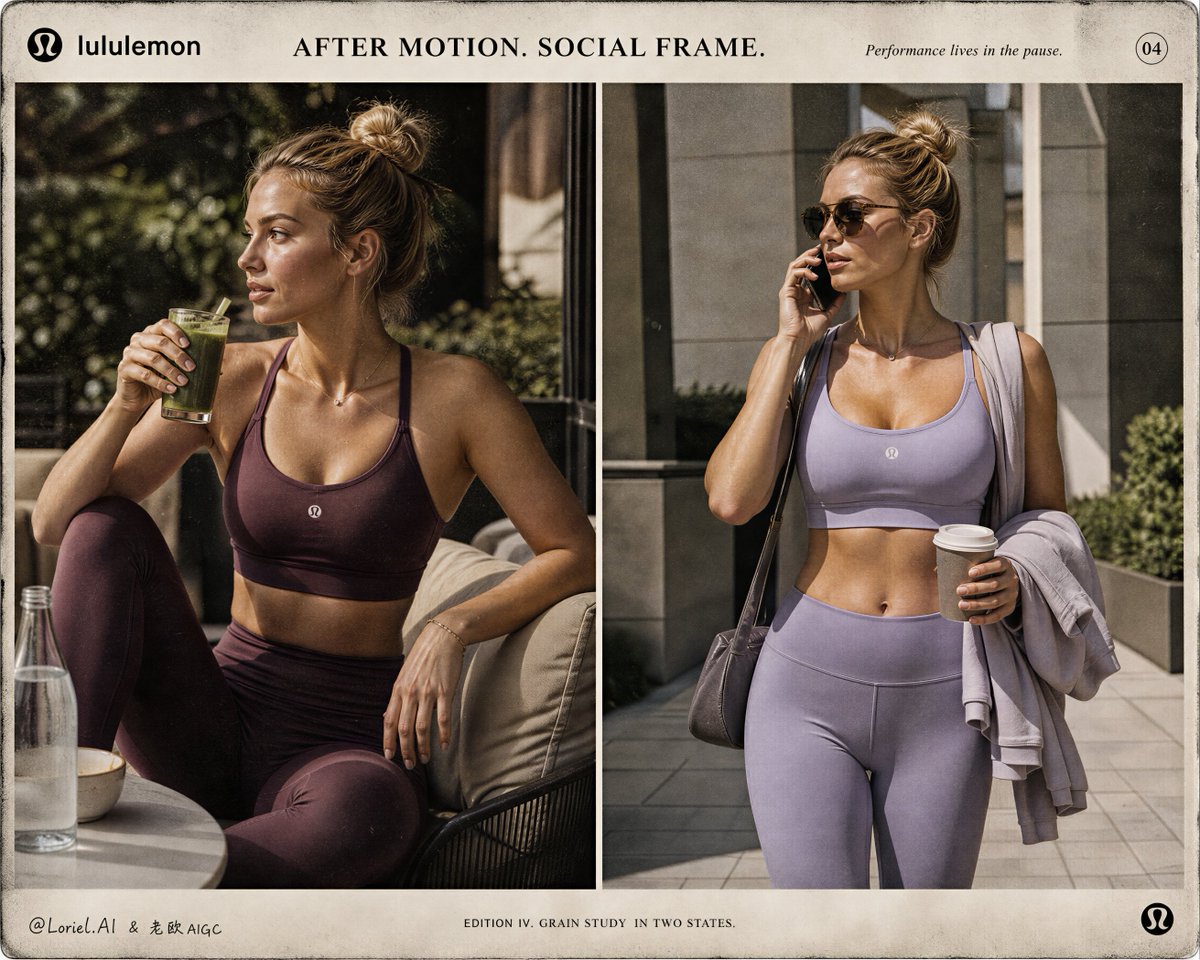 Lululemon Sports Bra Campaign Poster No.4: After Motion Social Frame