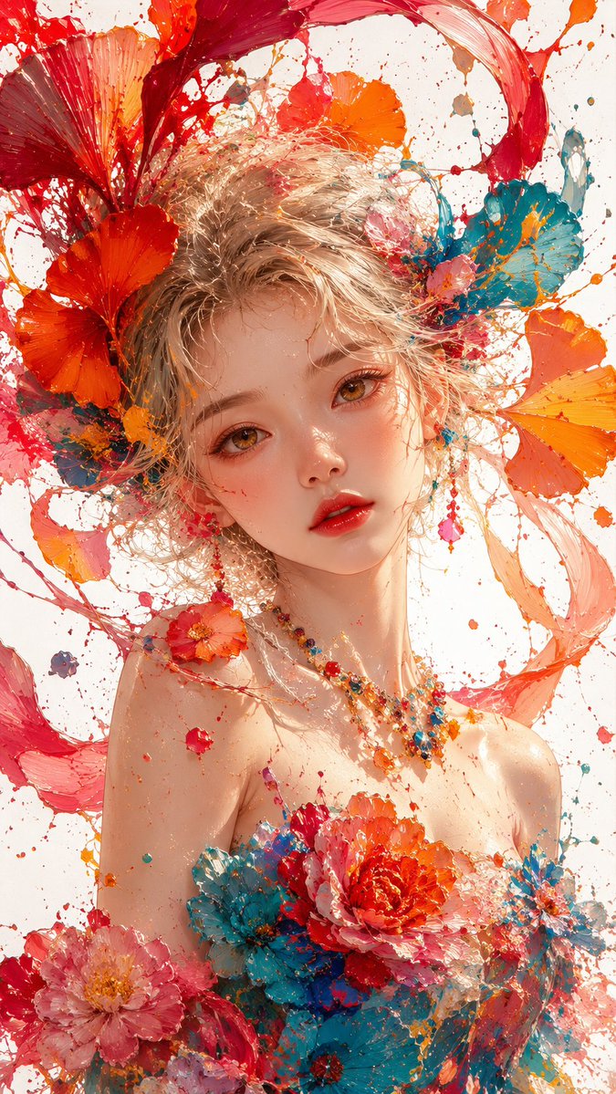 Dreamy Floral Fairy Portrait