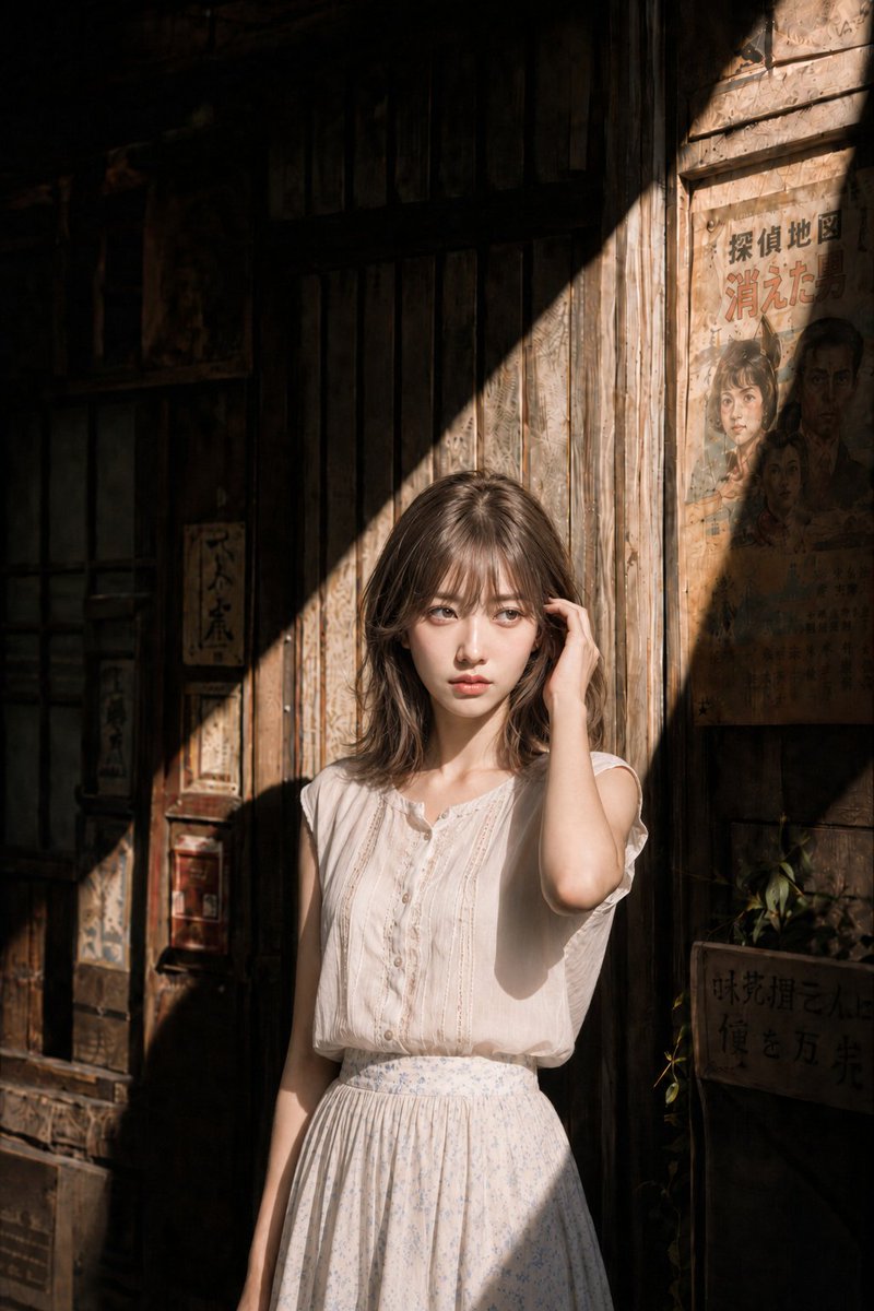 Fingers Untying Shadows in a Summer Alley