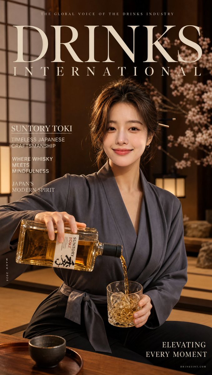Suntory Toki Whisky Magazine Cover