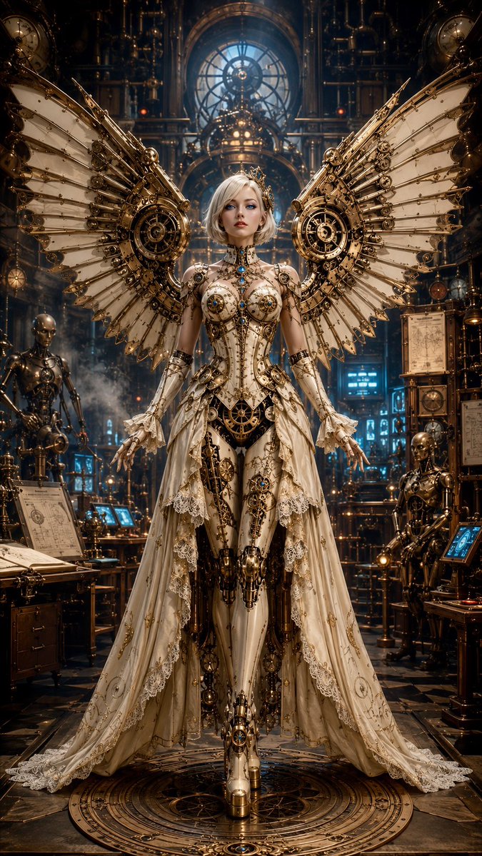 Steampunk Angel Automaton