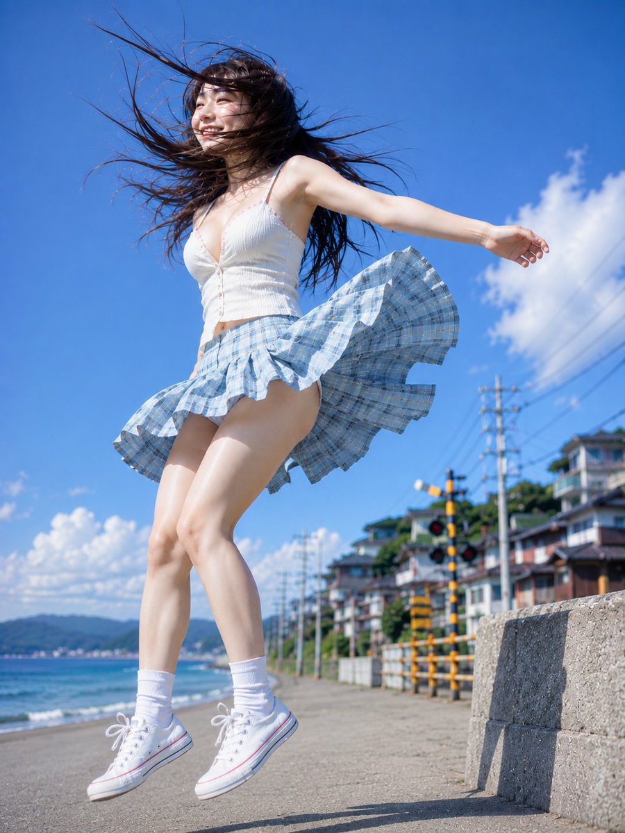 A Summer Moment Kicking the Sea Breeze