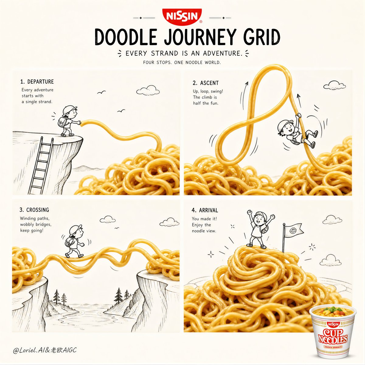 Nissin Doodle Journey Grid
