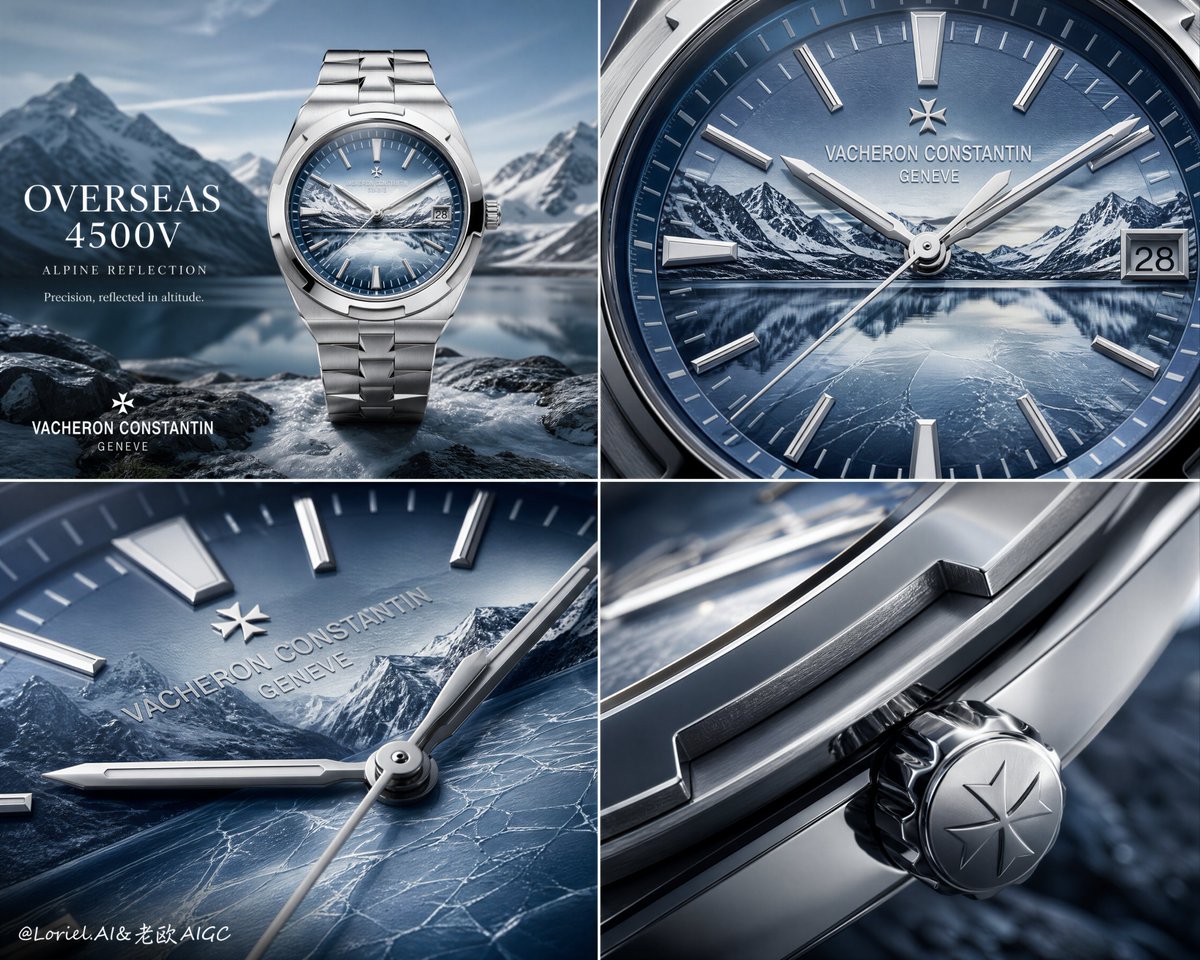 Vacheron Constantin Overseas 4500V Alpine Reflection Campaign