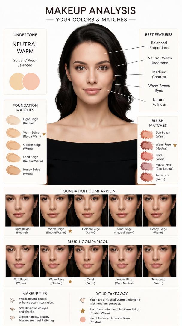 Makeup Analysis Graphic
