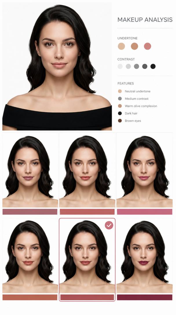 Lipstick Shade Analysis Graphic