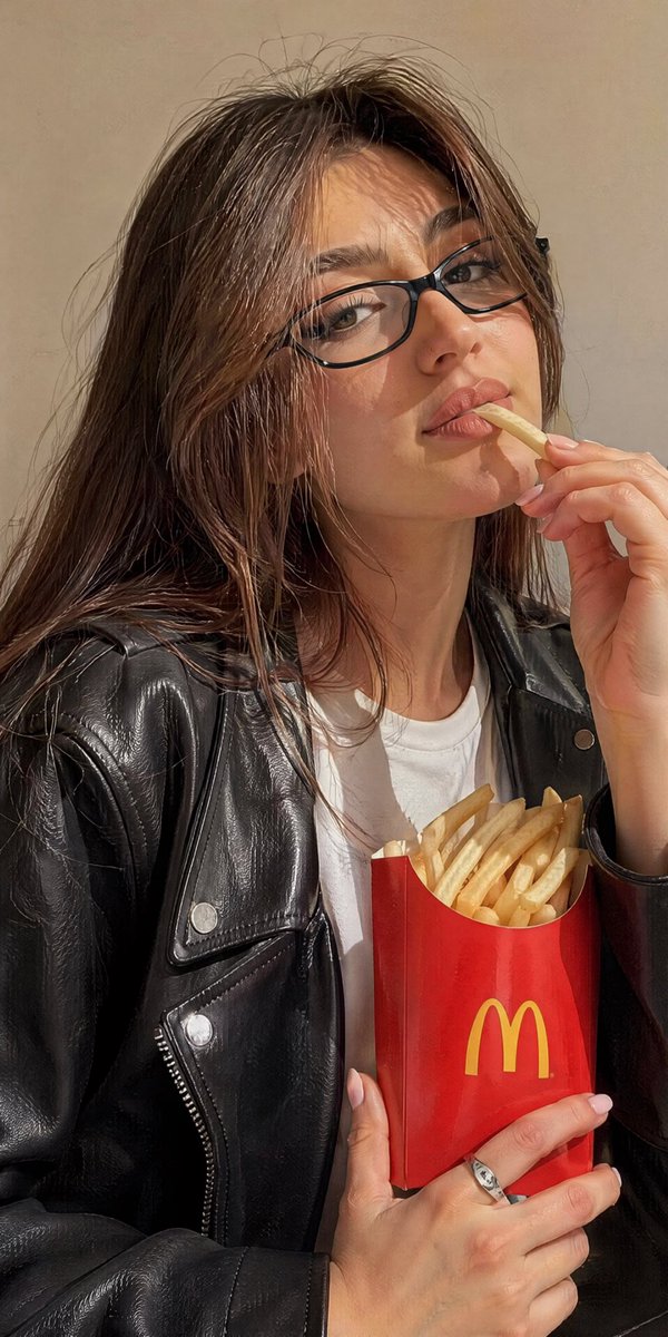McDonald's Fries Selfie - Casual Glam Portrait