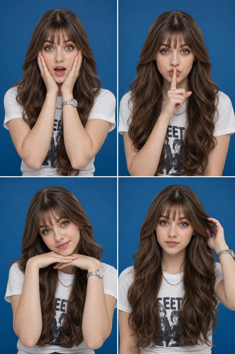 Portrait Collage with Four Expressions