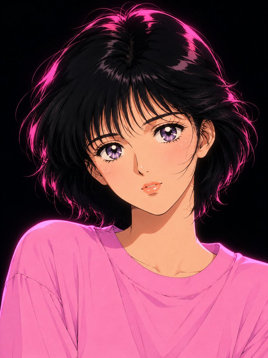 复古少女动漫肖像