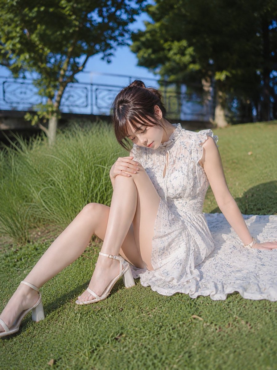 Summer Dress and Grass Shadow