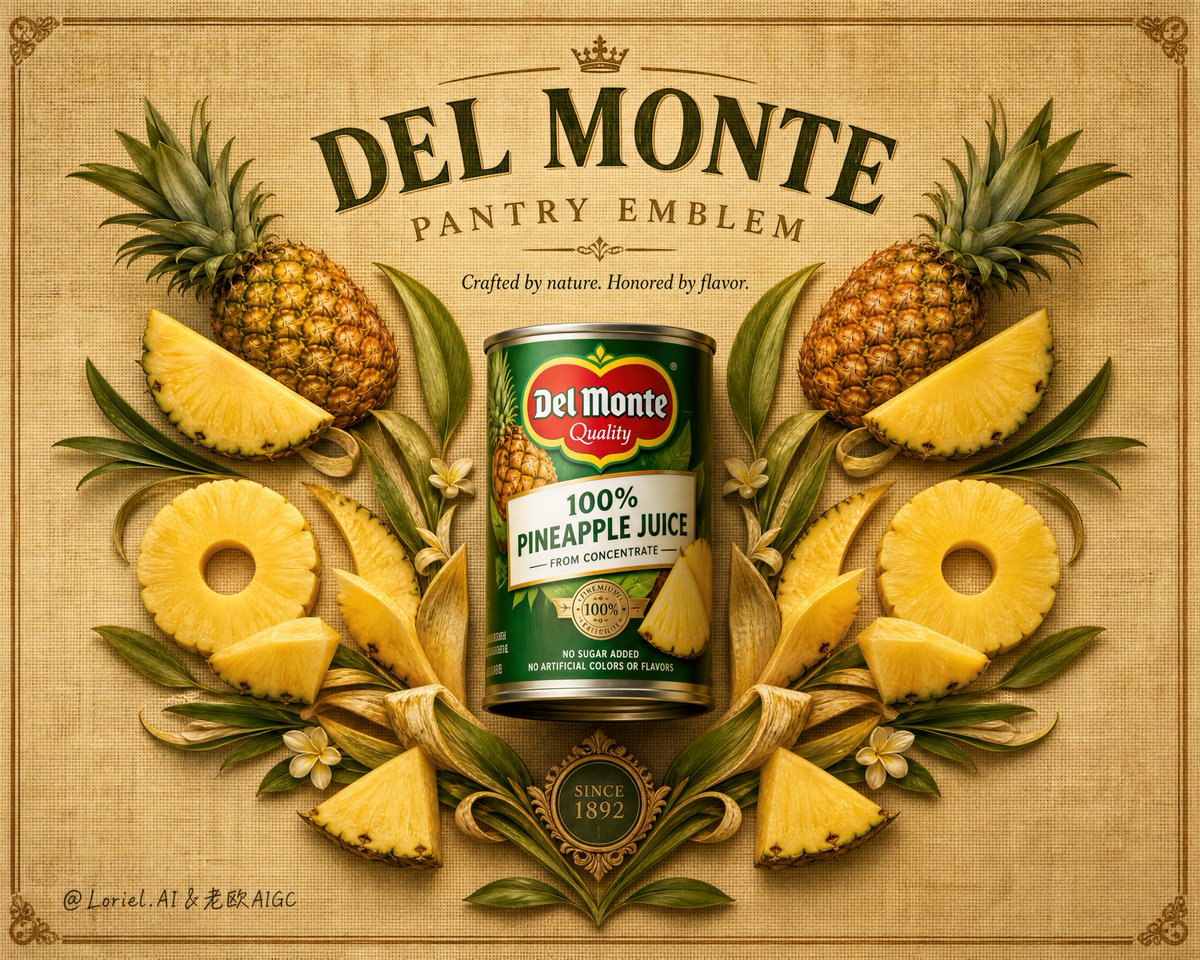 Del Monte Heritage Pantry Emblem Poster