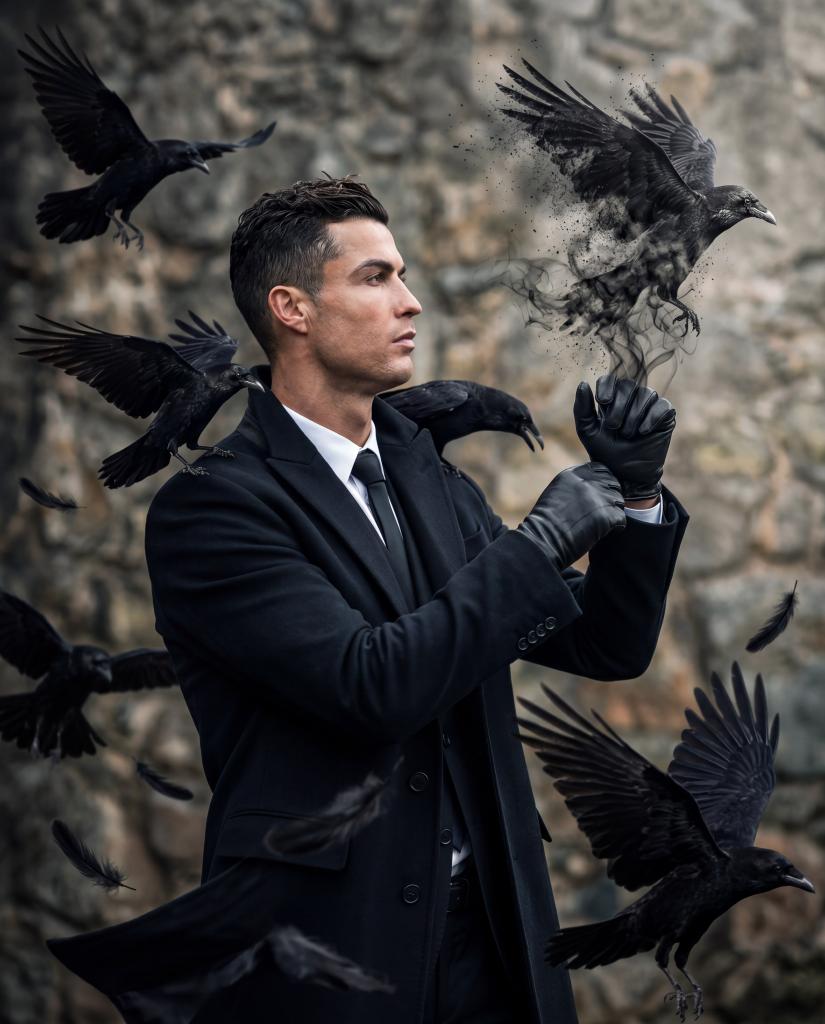 Cristiano Ronaldo Luxury Sports-Fashion Editorial: Porsche 911 & Retro Portugal Jersey