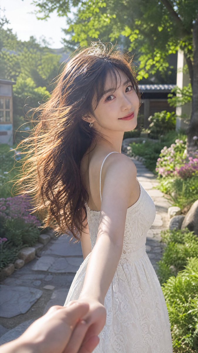 牵手回眸直拍，女友感写真