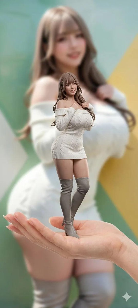 Hyper-Realistic Miniature Figurine: Reference Person as Collectible Action Figure