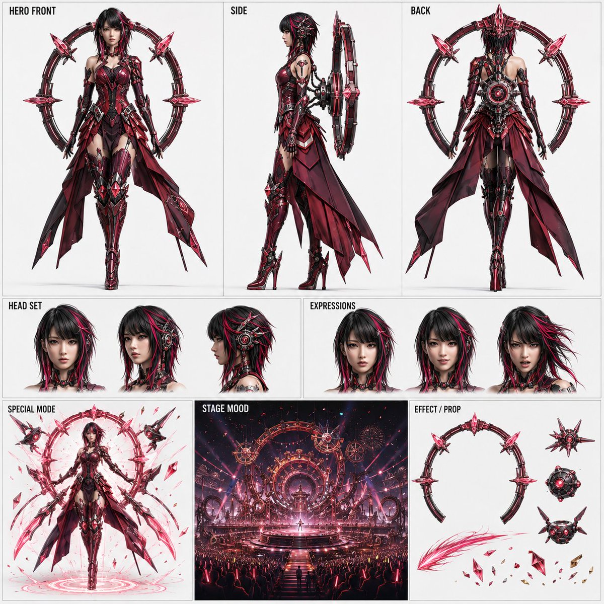 Mecha Carnival Rampage Show Character Sheet