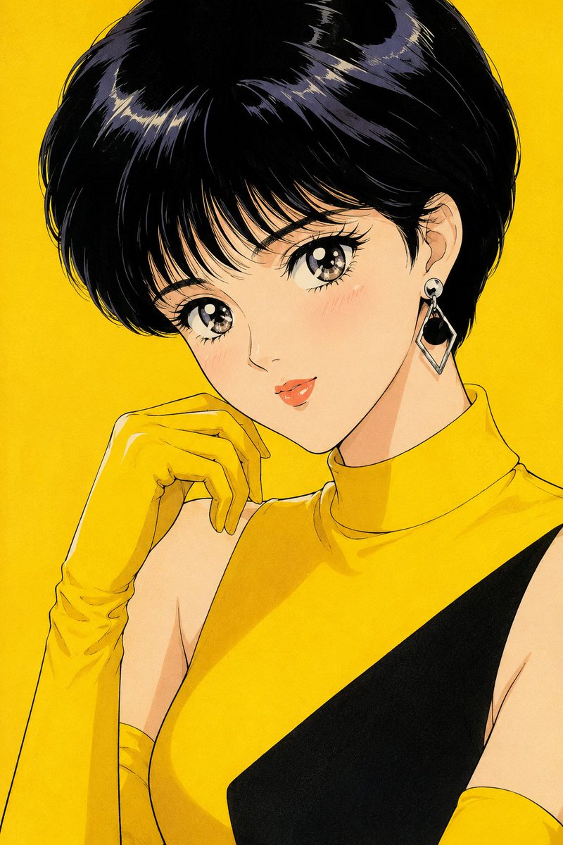 Retro Shoujo Anime Portrait