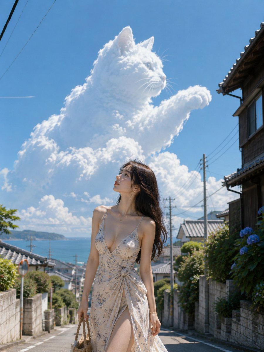Cat in the Summer Sky